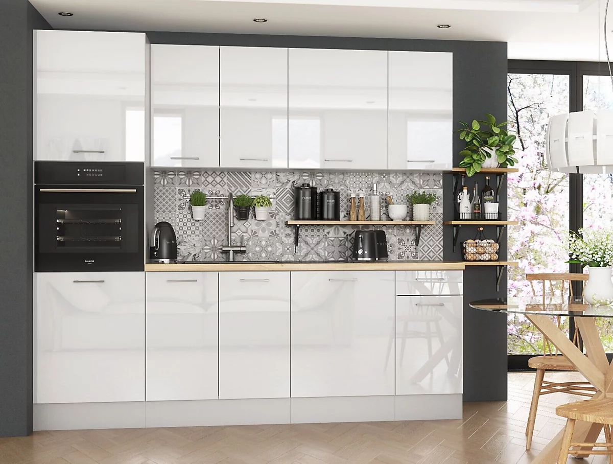 gloss kitchen cabinets