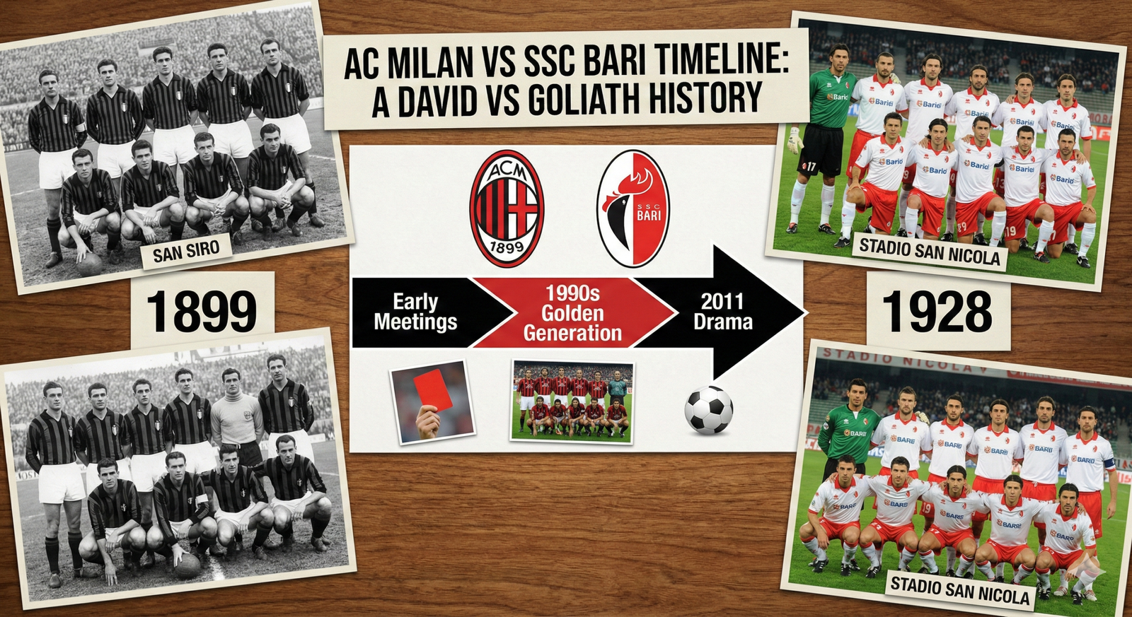 AC Milan vs SSC Bari Timeline: A Complete History of the David vs Goliath Clash