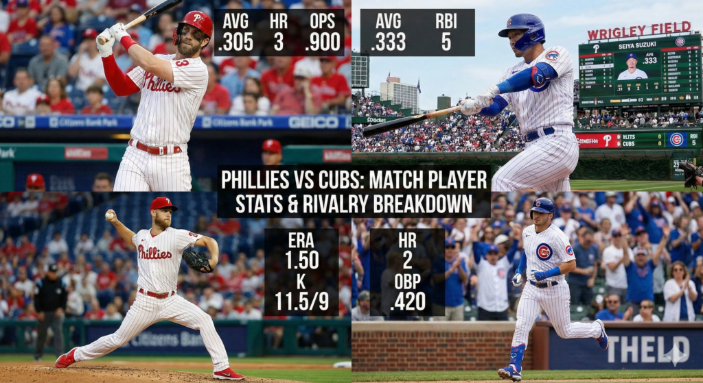 Phillies vs. Chicago Cubs Match Player Stats: A Deep Dive into the Rivalry